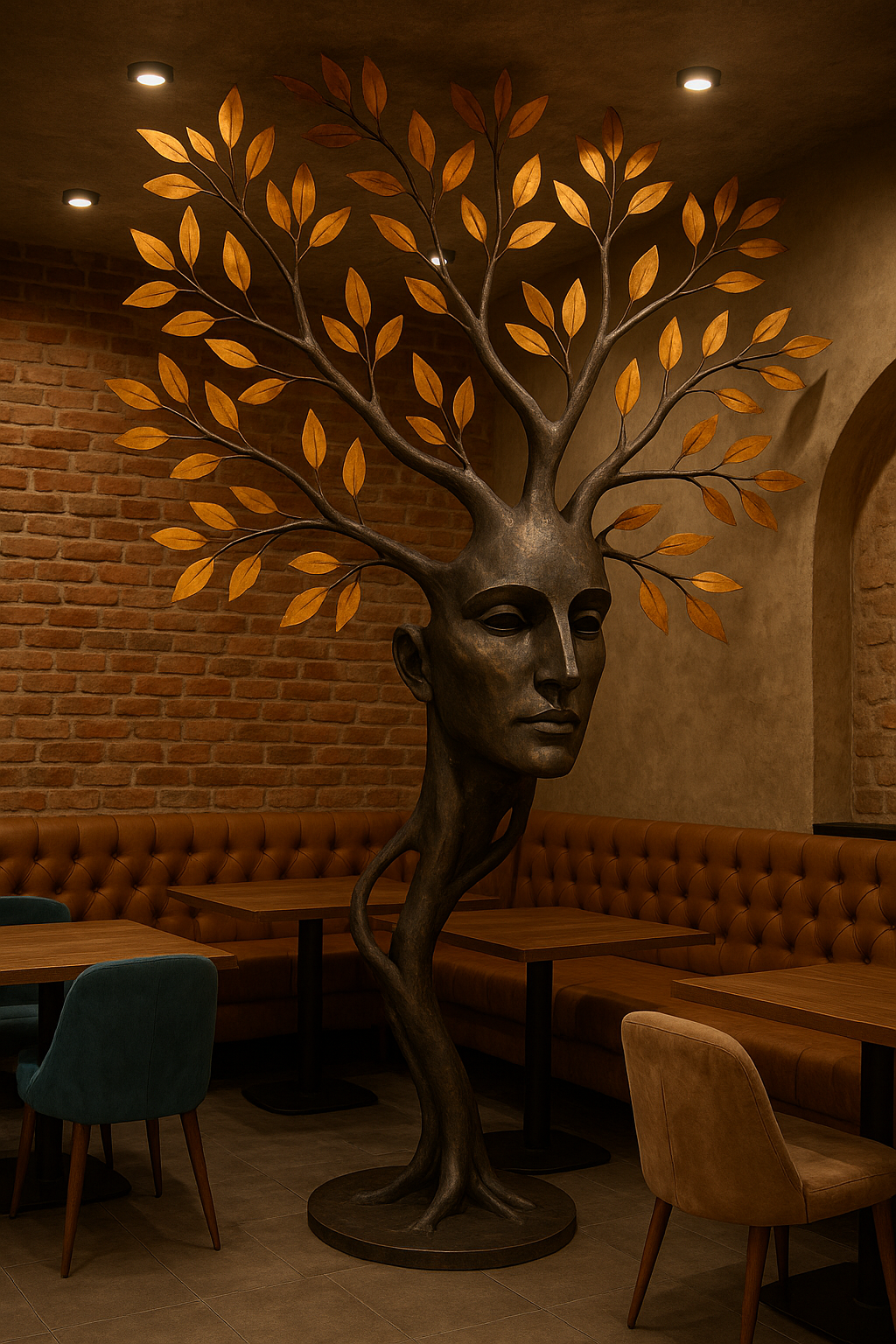 Арт-объект «Древо Сознания» — интерьерная скульптура для ресторанов, гостиниц и lounge-пространств