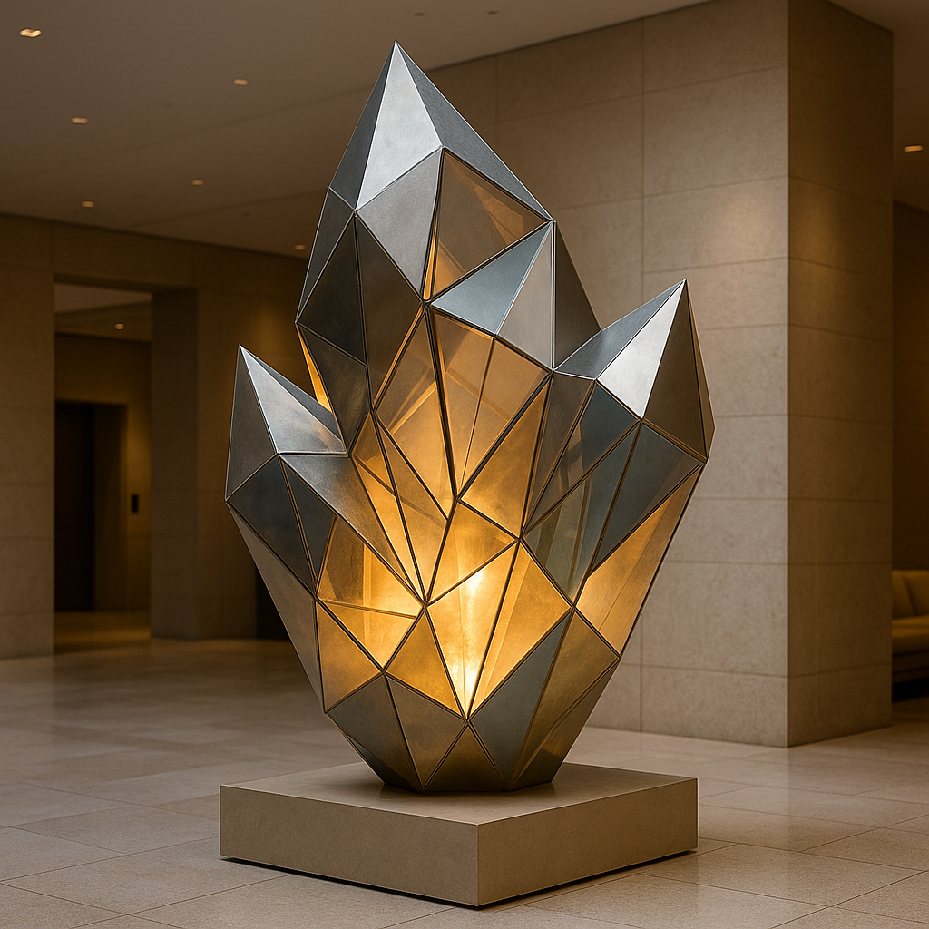 Арт-скульптура «Кристалл Света» — интерьерный световой объект