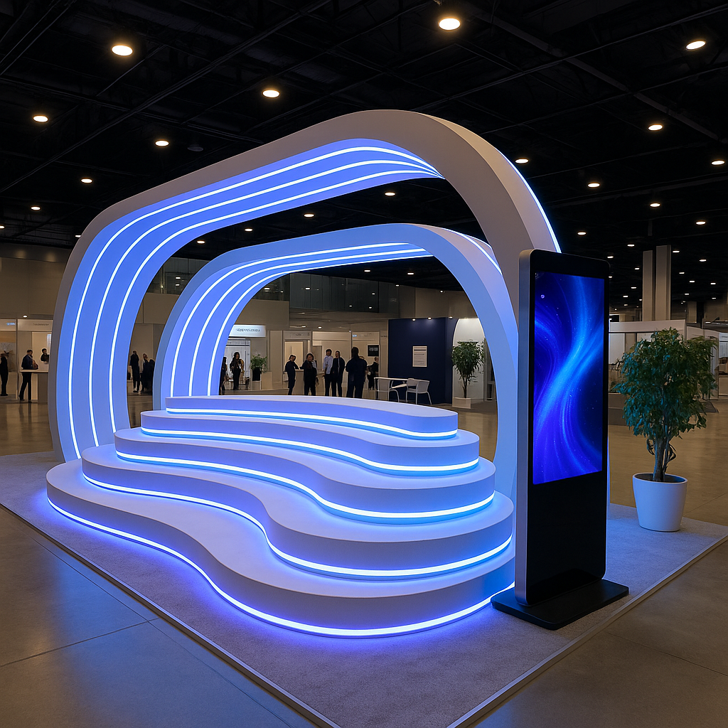 Интерактивная LED-сцена для форумов и выставок